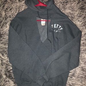 Large Gray Sweatshirt that says “Petty”